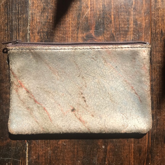 Tracy Tanner Leather Zip Small Pouch - Picture 2 of 4